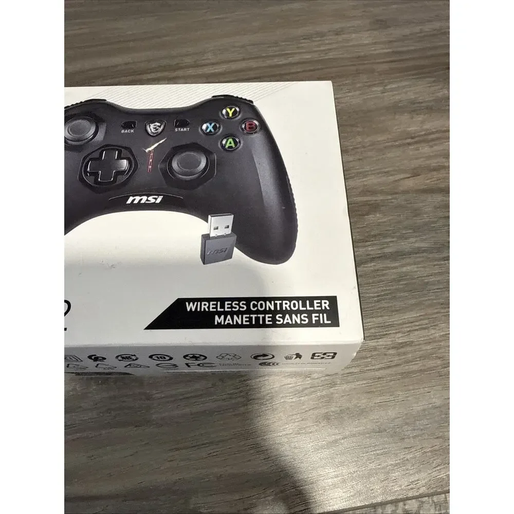 MSI Force GC30V2 Wireless Gaming Controller, Dual Vibration Motors, Dual Connect